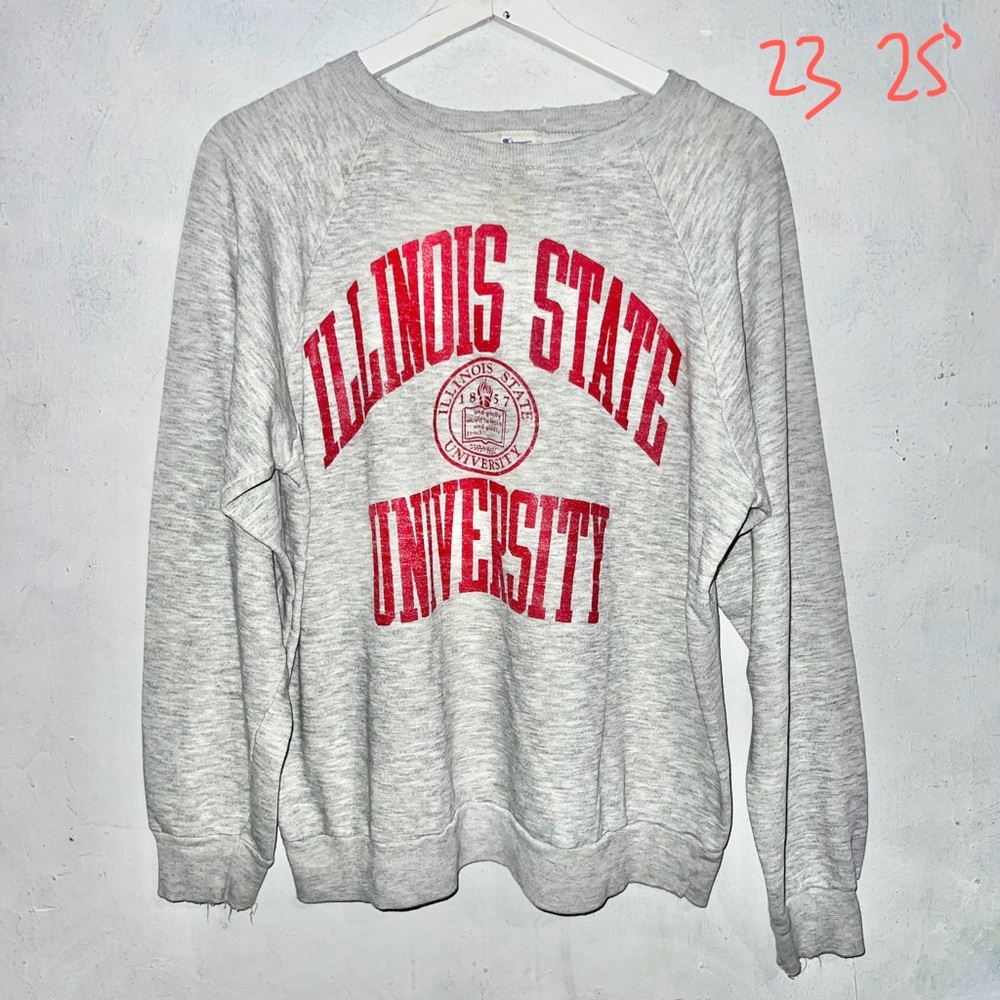 80s CHAMPION Illinois University CREWNECK XL 50/50